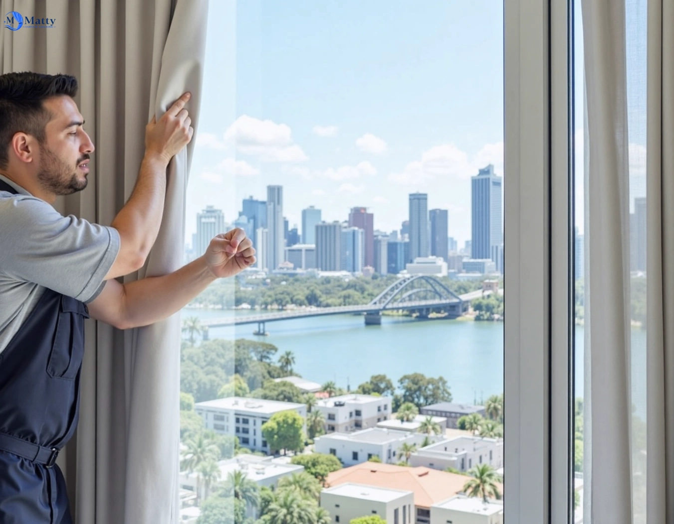 Professional curtain steam cleaning service beverly-hills-nsw QLD by Matty Curtain Cleaning