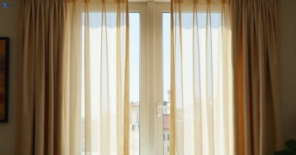Dull dusty drapes in beverly-hills-nsw before professional cleaning